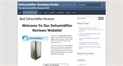Desktop Screenshot of dehumidifierportal.com