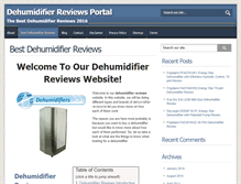 Tablet Screenshot of dehumidifierportal.com